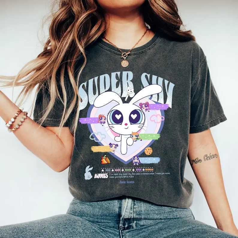 Newjeans Super Shy Get Up Album Shirt, New Jeans Comeback Tee, Newjeans Bunnies Tokki Lover Sweatshirt, Time to NewJeans Hoodie, Kpop Merch Cotton Crewneck