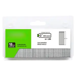 18 Gauge Brad Nails, 2 Inch 18GA Brad Nails Galvanized Small Finishing   Nails for Pneumatic, Electric Brad Nailer  (1,000 Counts)