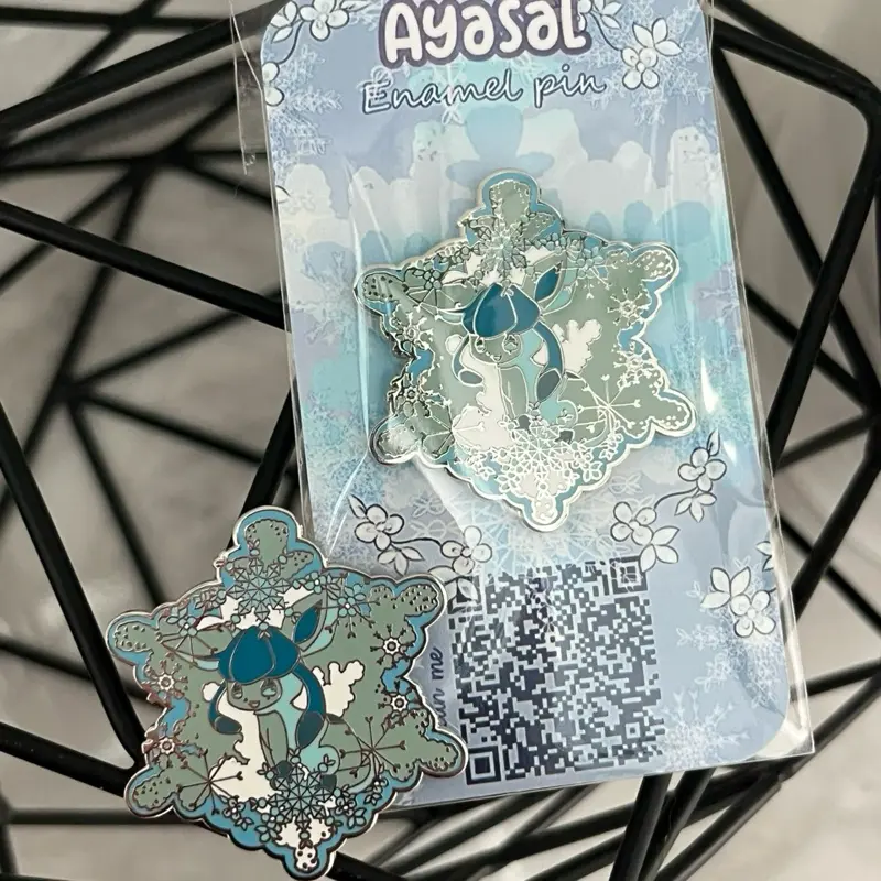 Glaceon Enamel Pin  Eeveelutions  "Lace & Flowers" Collection