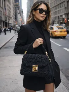 ARTESANA — Rose Bloom Crochet Crossbody Bag