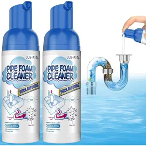 Yougo Drain Cleaner, 2PCS Get Out Foaming Drain Cleaner, Yugou Foam Drain Cleaner, Powerful Sink and Drain Cleaner Foam, Foam Frain Cleaner for Household and Kitchen Pipe Cleaning