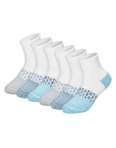 Hanes 6-PACK Athletic Socks for Boys, Ankle — Absolute Active — Moisture-Wicking, Cushioned HBAAA6