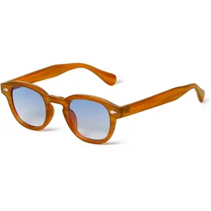 Retro Round Sunglasses for Women Men  Small Circle Frame Tinted Sun Glasses Unisex Stylish 46mm