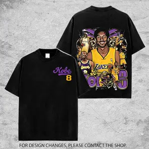 Vintage Kobe Bryant Graphic Tee For Laker Nation. Kobe 8 Laker Basketball Streetwear Shirt, Oversized Unisex Fan Tee Gift for Men & Women
