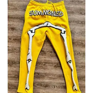 Highstreetfoamletterprintedcasualhip-hopfashionstraightlegpants,sweatpants