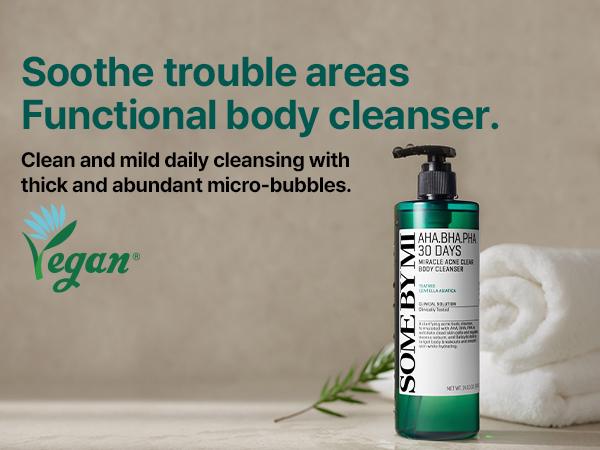 Korean Exfoliating Body Care Duo - Exfoliating Body Cleanser & Multi-Use Skincare Pad for Armpit and Body Exfoliation - Korean Skincare