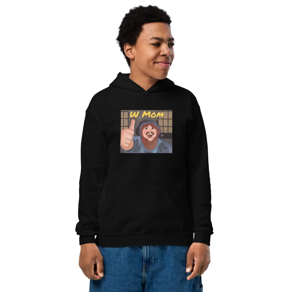 W MoM Caseoh Custom Youth heavy blend hoodie