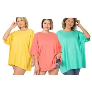 PLUS Cotton Drop Shoulder Boxy Tee