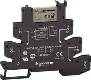 Schneider Electric 1,500 VA Power Rating, Electromechanical Spring General Purpose Relay 6 Amp at 110 V, SPDT, 110 VAC/VDC, 6.2mm Wide x 78.7mm High x 103mm Deep RSL1PRFU