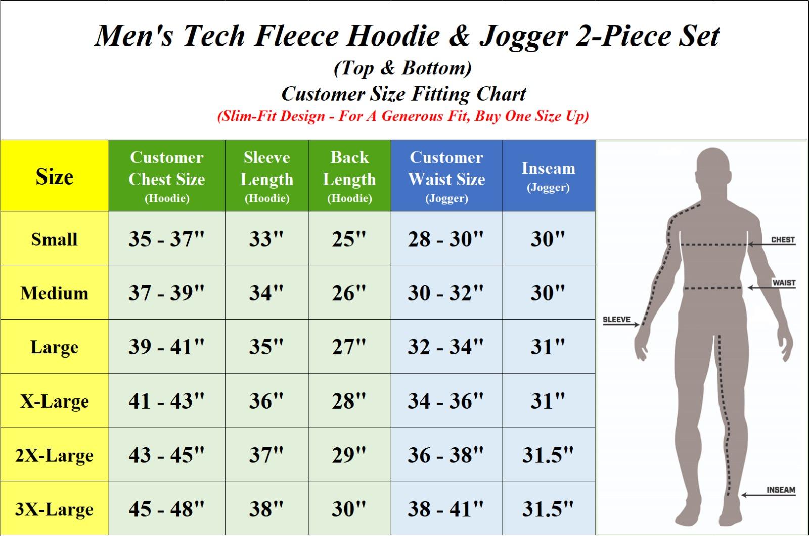 Men's Multi Pack Tech Fleece Hoodie & Jogger Set