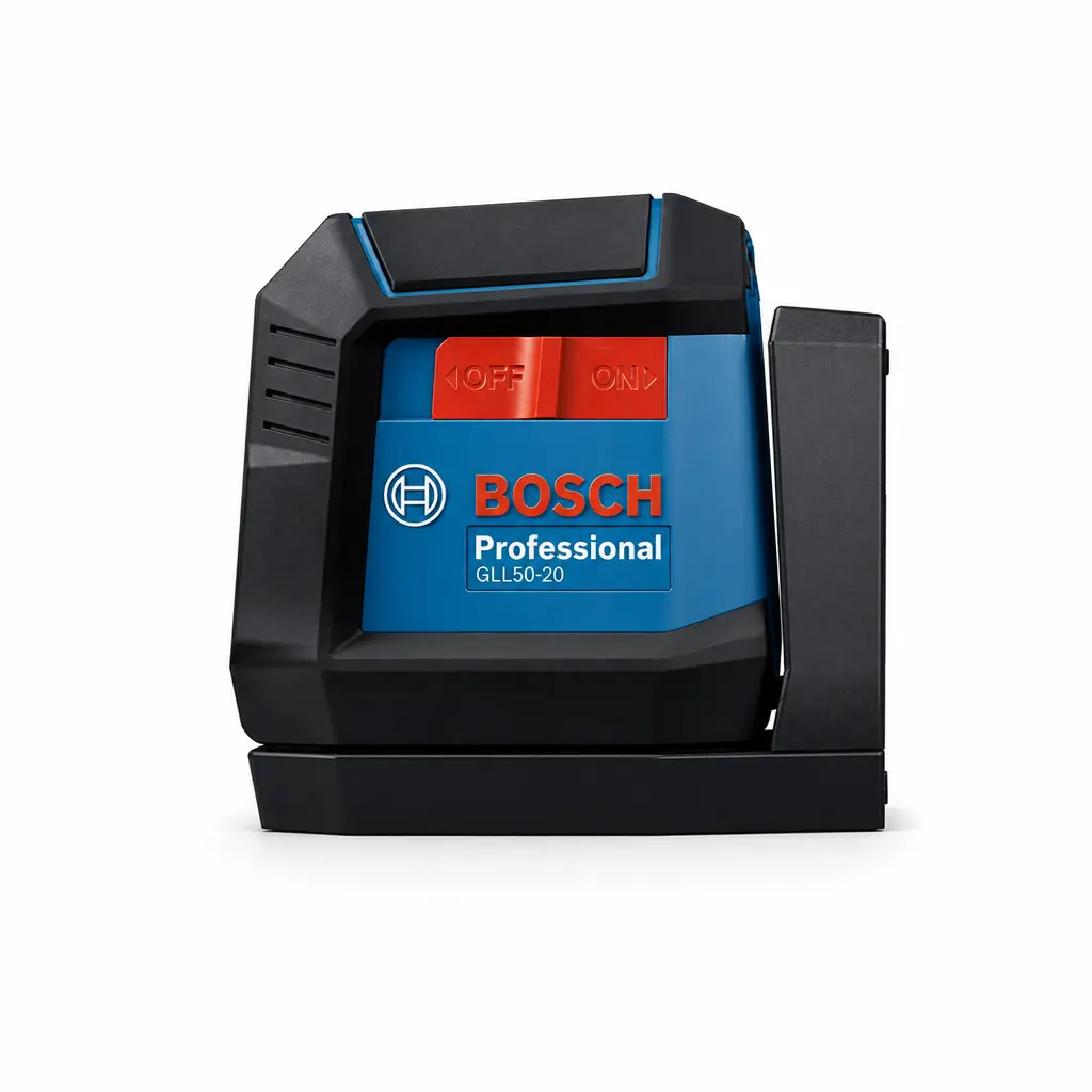 Bosch GLL50-20 2-Beam Self-Leveling Cross-Line Laser, 50 ft - Red Horizontal and Vertical Laser Lines