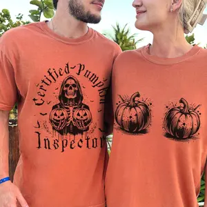 Matching Gildan Halloween Couple Shirts, Spooky Couples T-Shirt, Vintage Spooky Season Shirts, His and Hers Halloween Hoodie, Funny Halloween Shirts