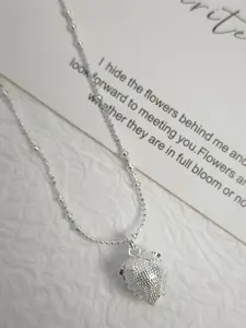 NO.10-Dainty Pearl Strawberry Pendant Necklace, Coquette Aesthetic Freshwater Pearl for Women