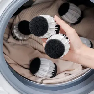 2-Pack Pet Hair Remover for Laundry, Anti-Tangle Laundry Balls with Lint Catcher, Reusable Washer Balls for Clothes Washing Machine