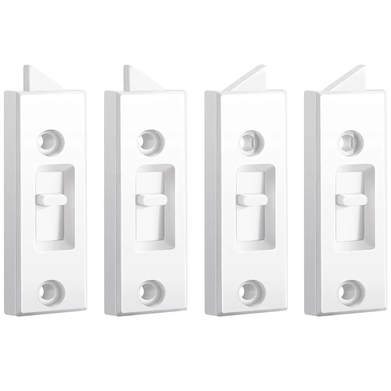 Honoson 4 Pcs Window Latch Locks Window Parts Hardware Tilt Latch Plastic