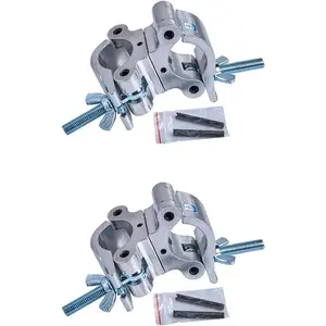 .  Pro Swivel Dual Coupler Clamp.Fits 2? Tube 1100LB Load Heavy Duty SwivelTruss clamp.360o stage lighting Clamps. Ideal for (1.5-2)?/(38-52)mm Coupling of Truss Pipes Equipment.