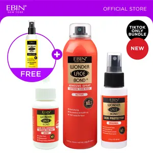 EBIN Wonder Lace Bond Active Wig Kit with FREE Remover Spray | Extreme Firm Hold, Waterproof, Long-Lasting