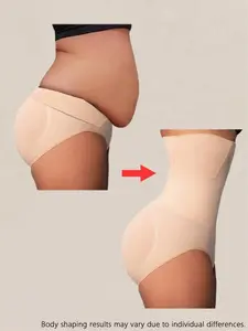 High Waist Seamless Smooth Shapewear Panties, Slimming Belly Control & Butt Lifting, Women's Underwear for Flat Stomach and Body Shaping, Womenswear Fit, High Waist Shaper, Curve Hugging Compression