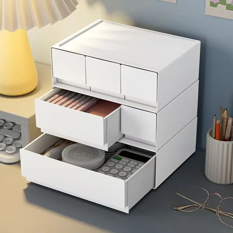 Multi-Layer Stackable Jewelry Box Organizer, Plastic Desktop Storage Box, Cosmetic Drawer Organiser, Free Combination Jewellery Holder, Storage Organizer Unit