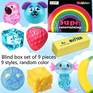 8 Piece Set Blind Box Malt Sugar Stress Relief Toys, Creative Slow Rebound Squishy, Party Gift, 8 Different Styles, Fun and Relaxing