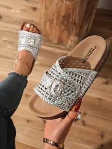 Women's Summer Beach Vacation Sandals, New 2026 Flat Rubber Sole Slippers, Comfortable Outdoor Walking Shoes for Pregnant Women