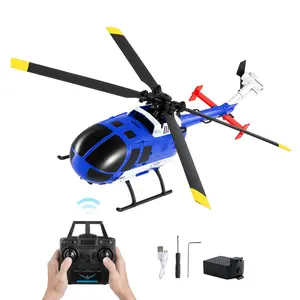 VEVOR RC Helicopter, 2.4GHz 4-Propeller Remote Control Helicopter with 6-Axis Gyro, 4-Channel RC Airplane for Beginner, LED Light One-Key Takeoff/Landing, Plane Toys for Kids Ages 8 and up