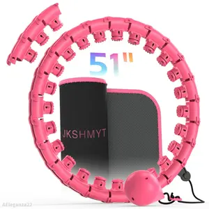 Weighted Hula Circle for Adults Fitness,  Inch with Sweat Belt, Include 27 Detachable Links and Waist Trainer for Women    Infinity Fitness Hoop Plus Size 51AEleganza22