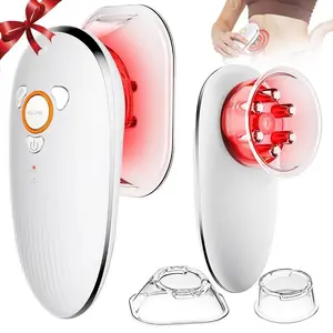 4-In-1 EMS Facial & Body Massager Am-820 Portable Rechargeable Face Lifting Device for Skin Firming, Wireless Microcurrent Cupping & Vibration, Relaxing Self Care Tool for Home Spa