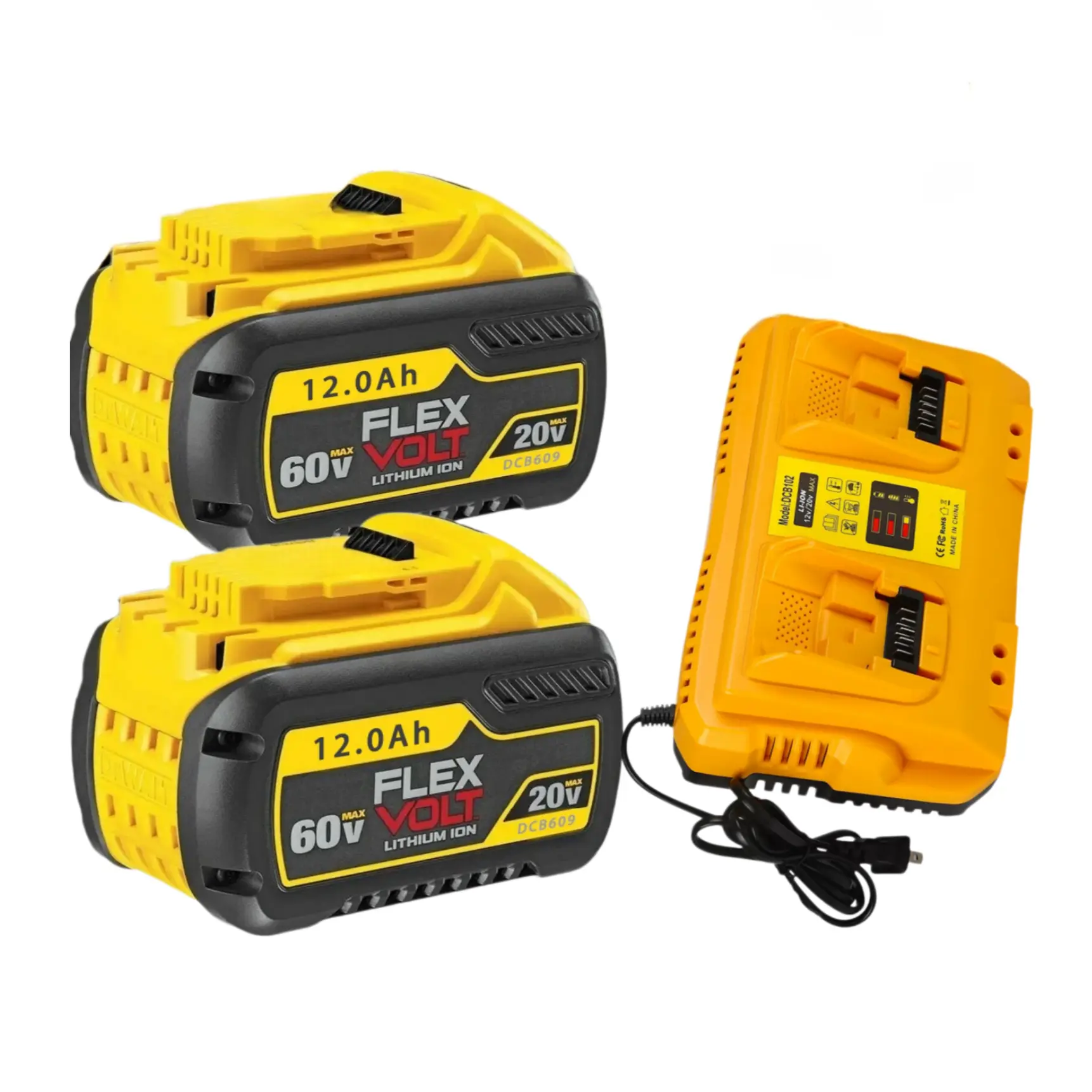 2x12.0Ah Battery+Dual Charger