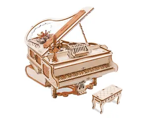 Magic Piano DIY Wooden Puzzle,Building Blocks,Building,Model Building Kits Dly Miniature Piano Kits