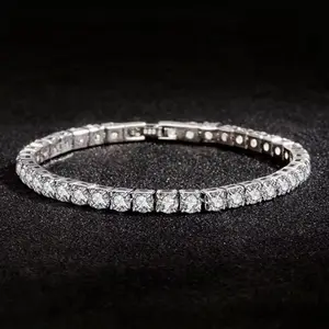 High Quality Moissanite Tennis Bracelet with Elegant Design and Sparkling Stones for Men & Women