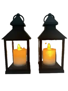 Decorative Lanterns - Set of 2 - Perfect for patios, mantels, holiday décor, or gifting year-round!