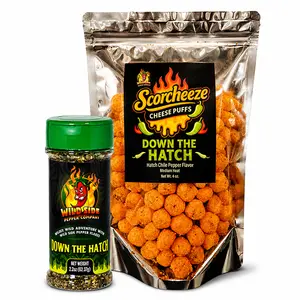 Down The Hatch Flavor Bundle - Down The Hatch Bottle and Scorcheeze Cheese Ball Explosion Bundle - Cheese Puffs