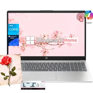 HP 15.6" Touchscreen Laptop | Up to 32GB RAM, 512GB SSD, Win 11 Home, 13th Gen i3, Copilot AI, Wi‑Fi 6, Bundle Accessory,Suit for Business&Student