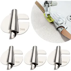 4 Sizes Rolled Hem Presser Foot, 7/8/9/10mm Rolled Hem Presser Foot Set, Universal Presser  Hemming for Sewing Machine Accessories, Wide Rolled Hem Foot for  Industrial Sewing Machine