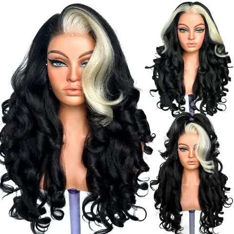 13x6 Inches Deep Curly Synthetic Lace Front Wig for Beginners - Glueless, Heat Resistant, Pre Cut, Assorted Colors for Weddings, Daily Wear (Orange Ginger, Blue, Reddish Blonde, Brown, Pastel Pink), Deep Curly Wig