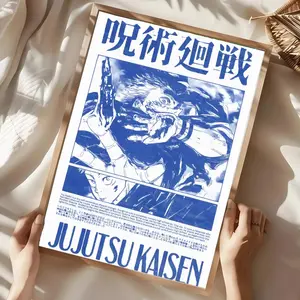 Anime Jujutsu Kaisen Poster Wall art print art suitable for living room bedroom bar parlor home decoration gift  Custom Photo Poster  Personalized Wall Art