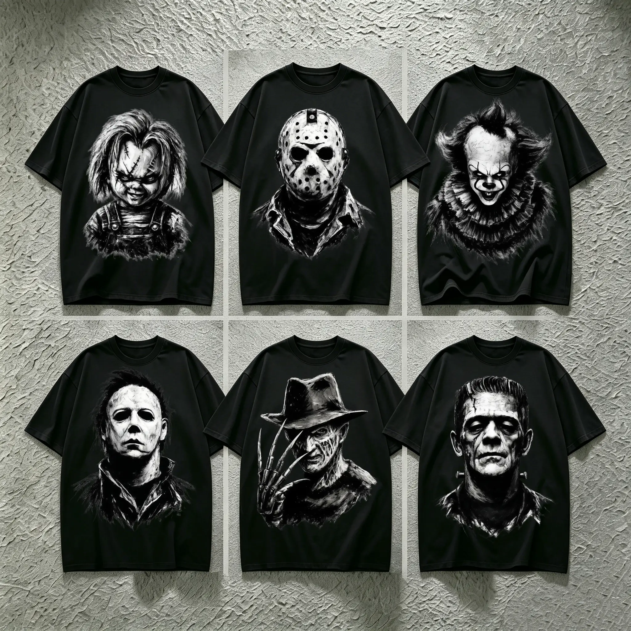 Vintage Horror Movie Character Shirt, Scary Halloween Characters Shirt, Halloween 2026 Shirt, Halloween Shirt, Masked Killer Clown Monster Horror Shirt, Spooky Halloween T-Shirt, Retro Horror Fan Tee, Halloween Gift
