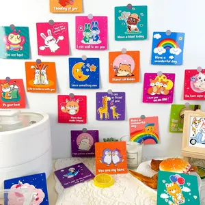 60-Pack Kids Lunch Box Inspirational Notes - Fun Positive Encouragement Cards, Positive Affirmation Cards for Students, Reward Cards with Cute Designs, Eco-Friendly & Durable Material, Perfect Gift for Children