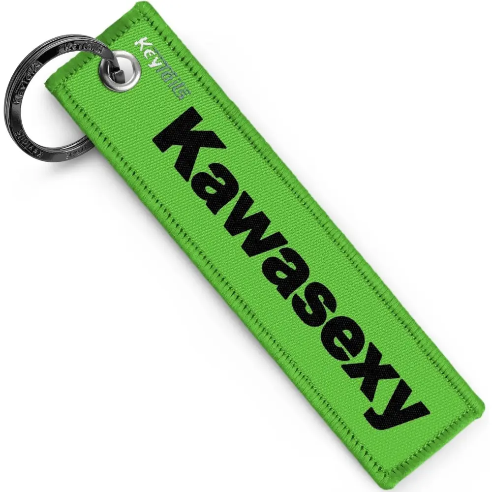 Premium Quality Engraved Metal Keychains - Wear-Resist Knit, 12x3cm Double-Sided Key Tag with Gunmetal Ring for Motorcycle, Car