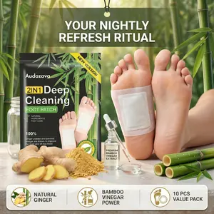 Ginger & Bamboo Vinegar Foot Pads, Soothing Foot Care Patches for Comfortable Sleep Experience