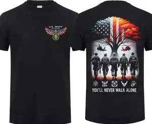 You’ll Never Walk Alone T-shirt, Patriot US Army Shirt 100% Cotton, Gun Lover, Tactical Gear, Gift For Dad, Trending 4th of July Day Tee, Men's Graphic Tees, Casual Outfit, Comfortable Menswear, Perfect Gift For Men, May19