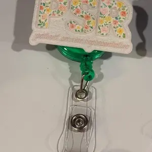 Interchangeable Badge Reel for Patient Service Representatives