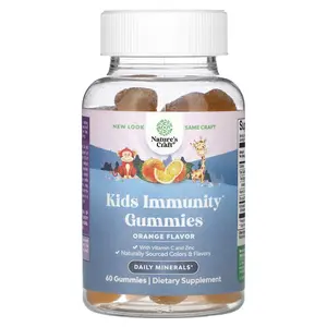 Nature's Craft Kids Immunity Gummies, Orange, 60 Gummies