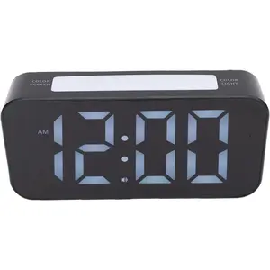 Loud Alarm Clock with Bed Shaker for Sleepers, RGB Vibrating Alarm Clock for Hard of Hearing/Deaf, 7.4in Large LED Display with Snooze