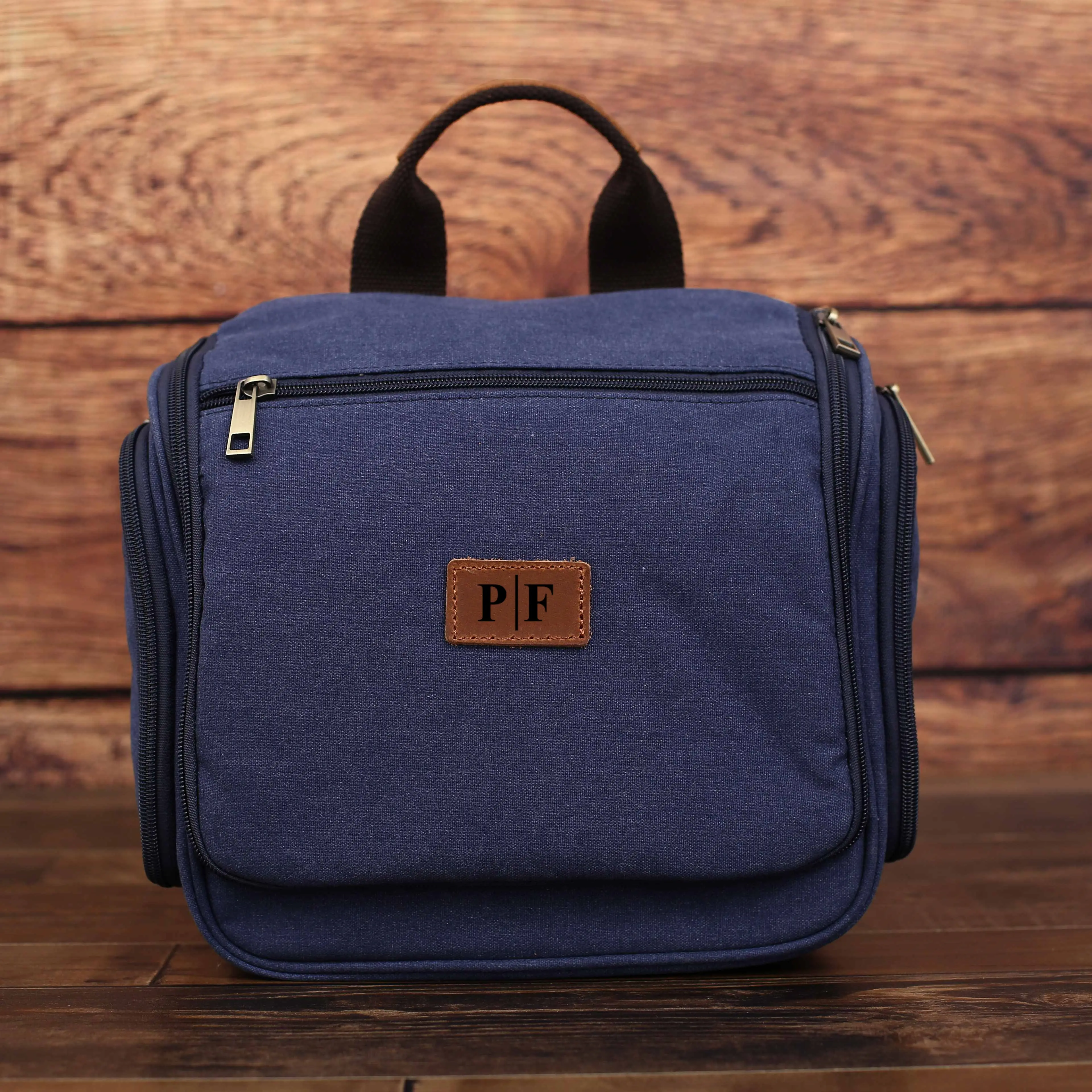 Personalized Canvas Hanging Toiletry Bag, Christmas Gifts Father's Day Gifts