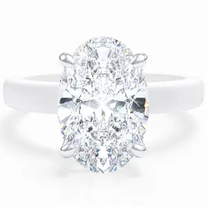 Rinfit Thin Silicone Ring for Women - Oval Cut CZ | Patented Design