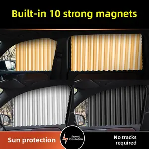 Car Sunshade Magnetic Sunshade Car Curtain Side Curtain Sunscreen Heat Insulated Sunshade Sunshade