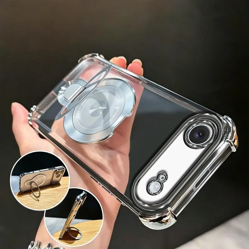 Suitable for [iPhone 17 Air] high-end MagSafe phone case🥰Combines magnetic attachment and a stand—minimalist, sophisticated, and practical.YM99