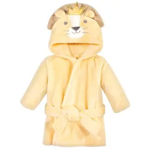 Personalized Plush Baby Bathrobe -King Lion